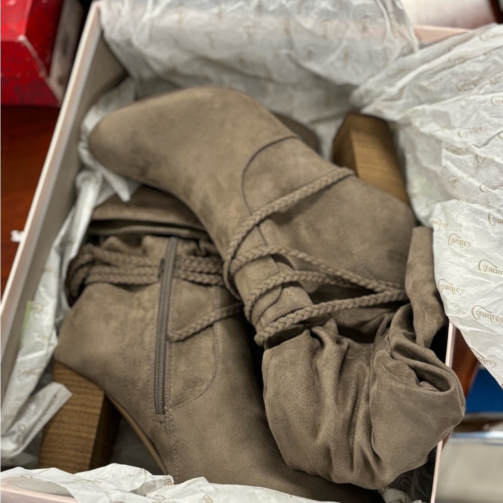 Candie's Women’s Taupe Style Boots